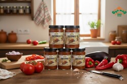 Домашна Едросмляна Лютеница /560 гр./ БУЛМЕД по Традиционна Рецепта на Баба