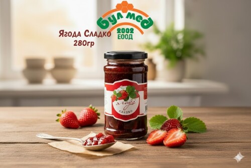 БулМед Сладко от Ягода 280 гр. – 55% Плодово Съдържание